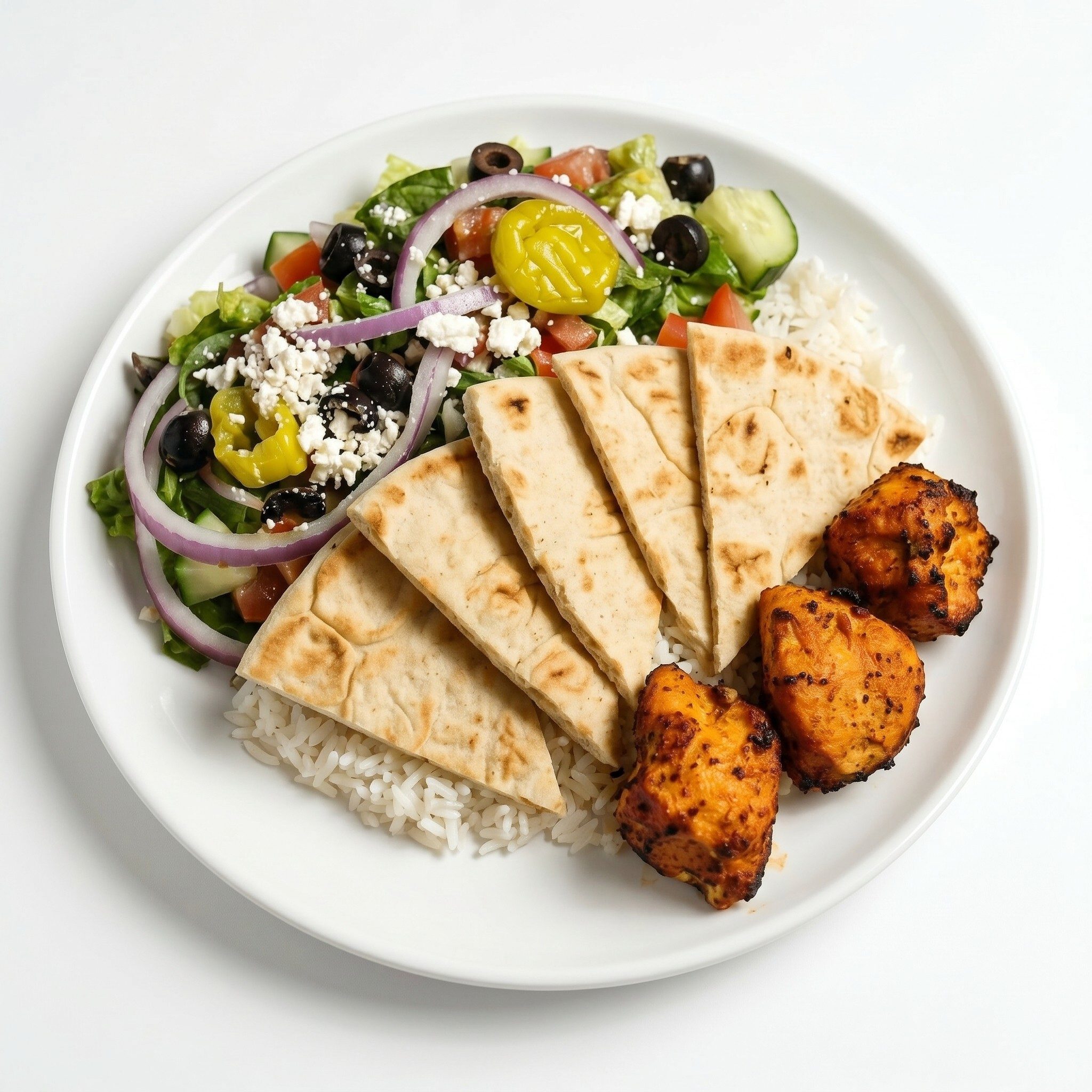 Chicken Kabob Plate.