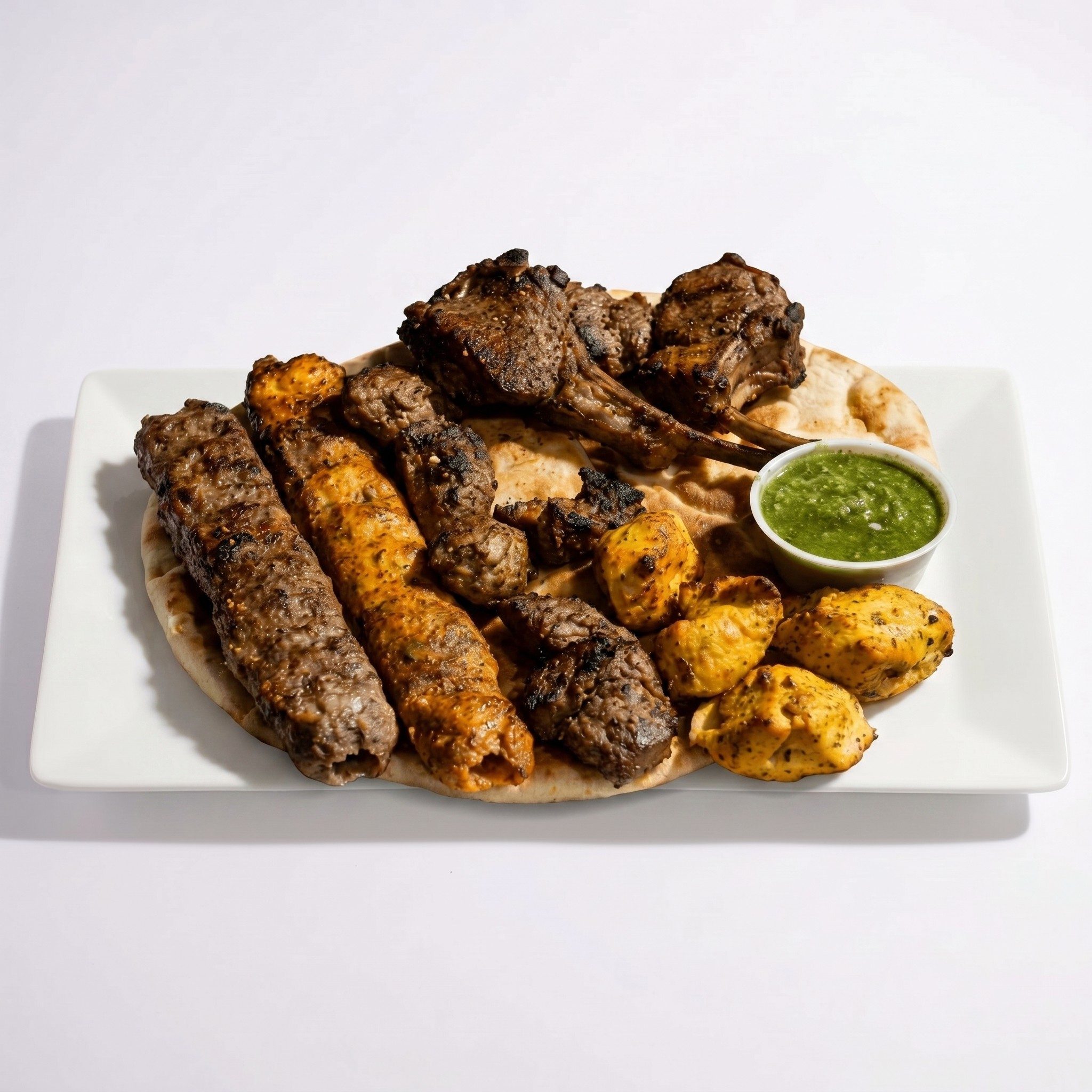 Special Trio Meat 3 Skewers Pick & Max Platter.