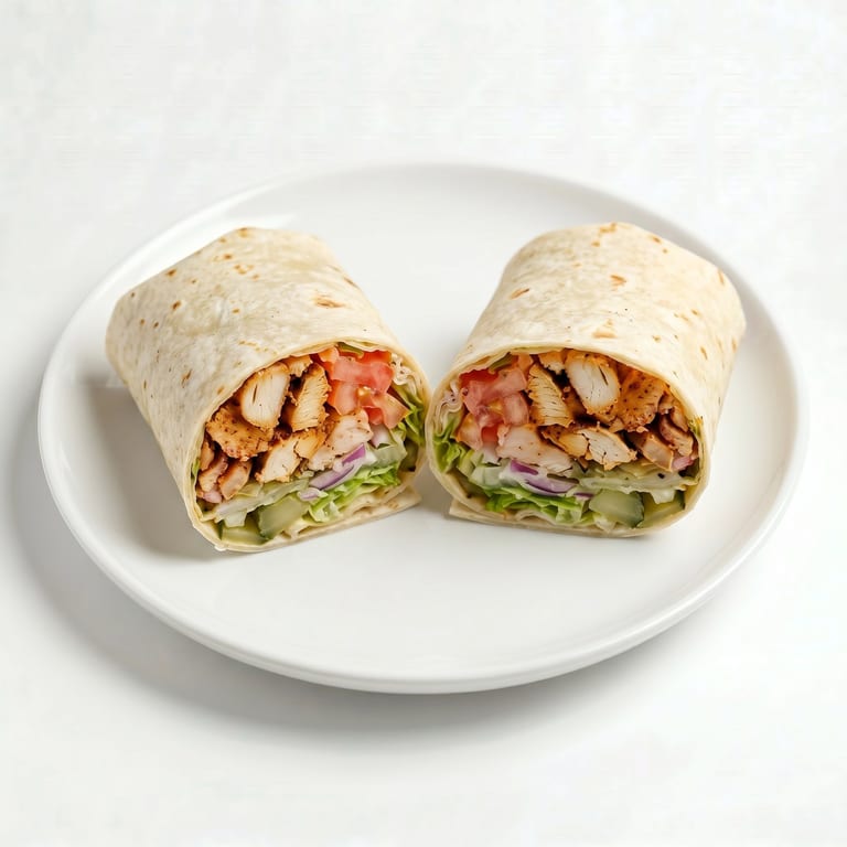 Delicious Chicken Shawarma Wrap